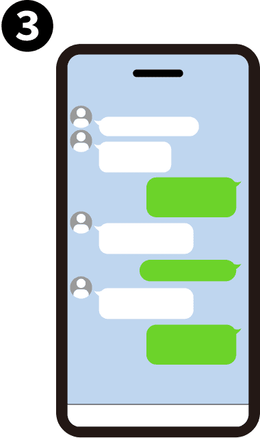 入力して送信するだけ！写真アップロードもOK。※応募担当からLINEにてご連絡します。
